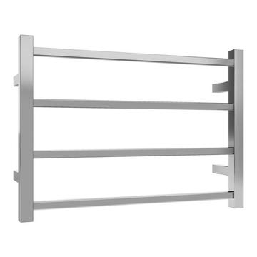 Quadro 4-Bar Heated Towel Rail - 600mm - Chrome