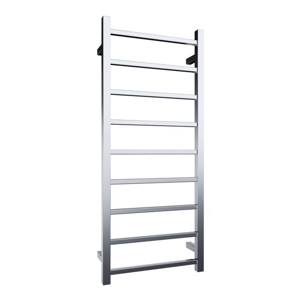 Quadro 9-Bar Heated Towel Rail - Chrome